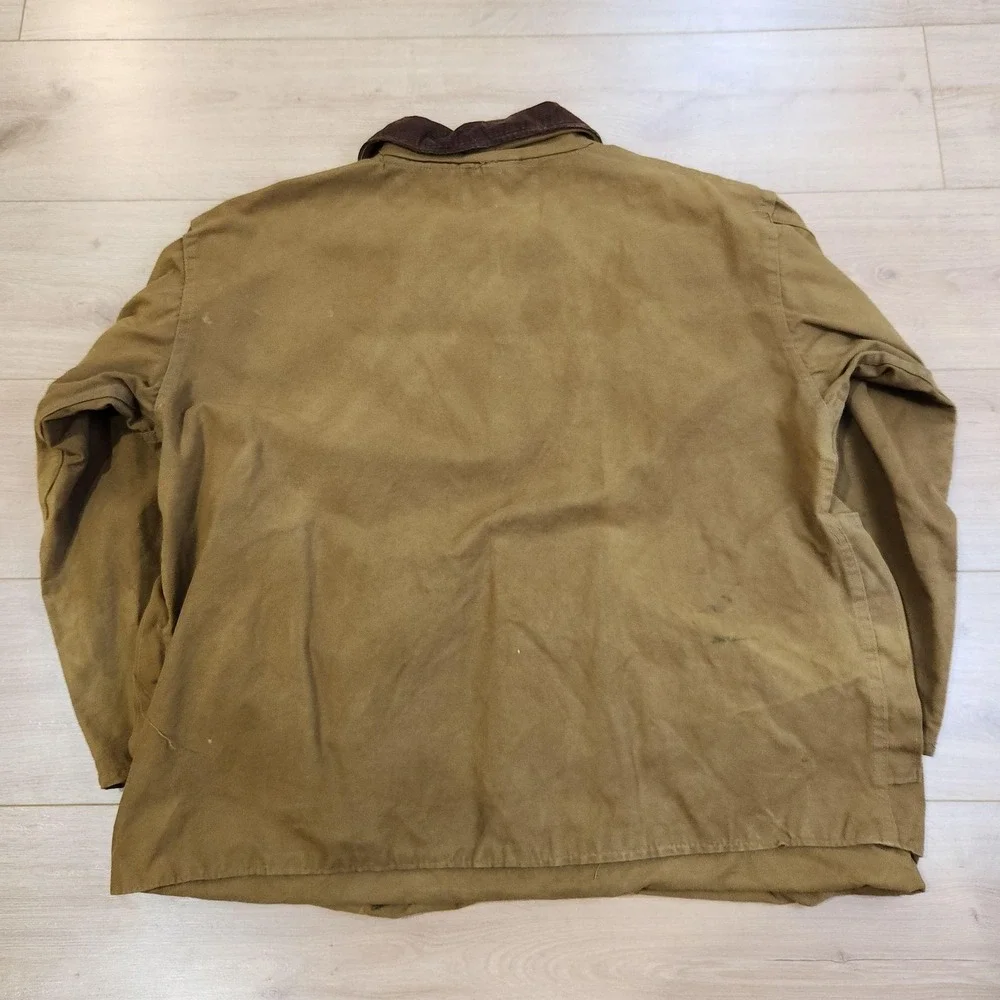 Vintage 1950s Bullseye Bill Duck Hunting Jacket Canvas Field Coat Game Pocket XL